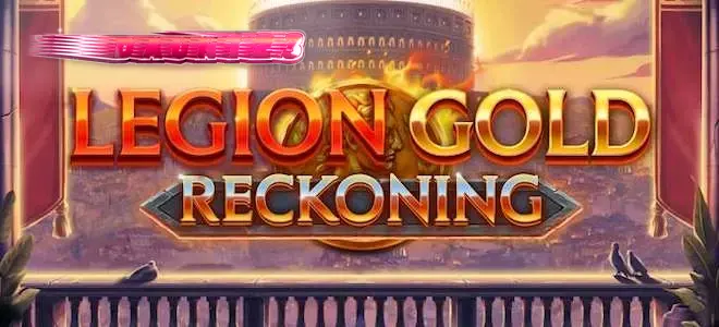 Tampilan visual arena pertempuran dalam slot Legion Gold Reckoning